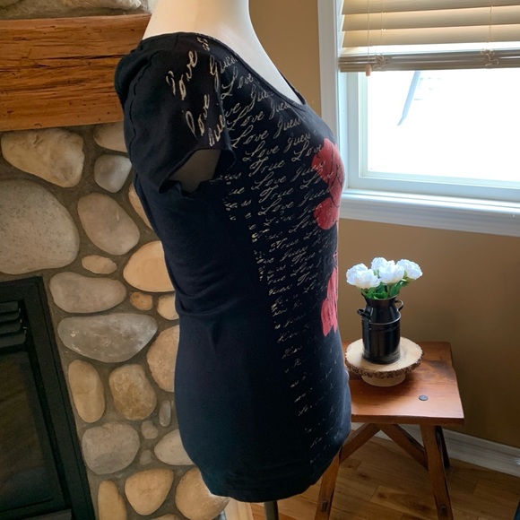 2/$15 Guess Laced Open-back Tee - Picture 3 of 9